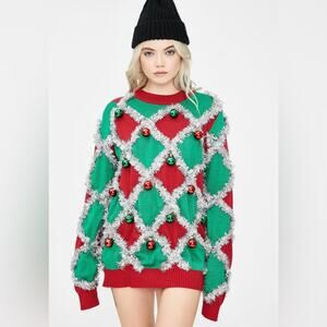 Festive Red and Green Sweater